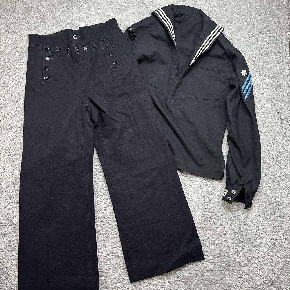 Vintage Navy Cracker Jack Uniform Mens 42R 30x30 Made In USA Sailor
